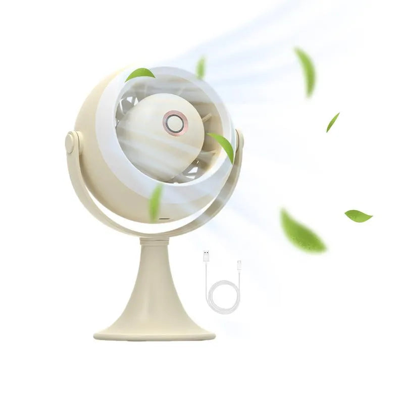 USB Rechargeable Portable Desktop Fan Mini Personal Electric Fan