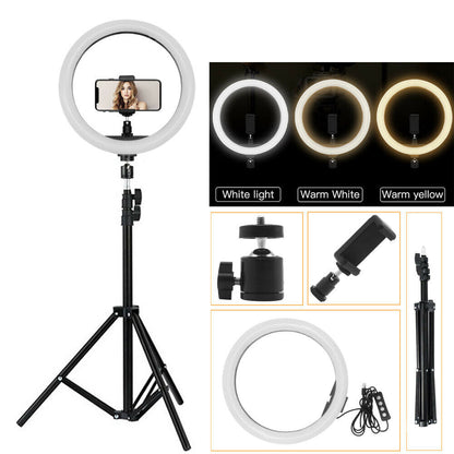 12 Inch LED Ring Fill Light with Mobile Holder