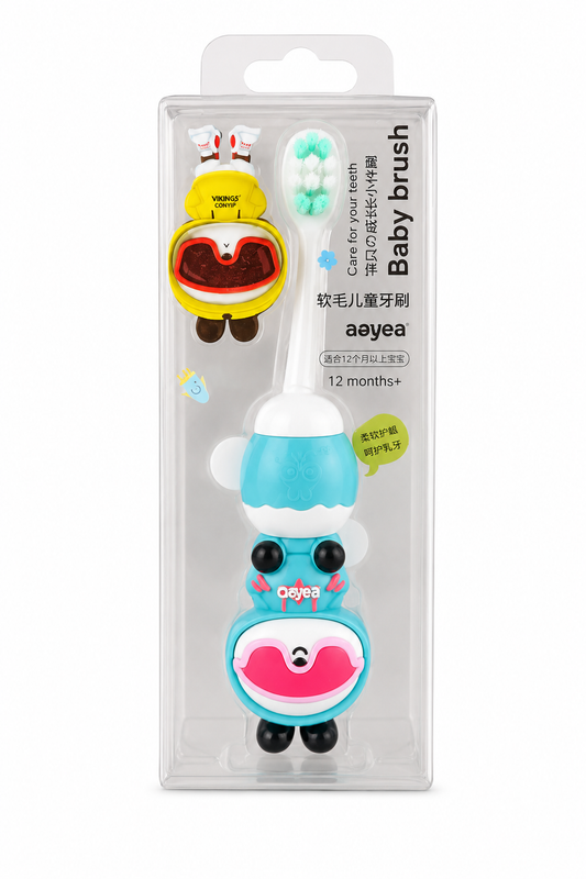 Kids Ultra-Soft Baby Brush with Cute Toy Handle