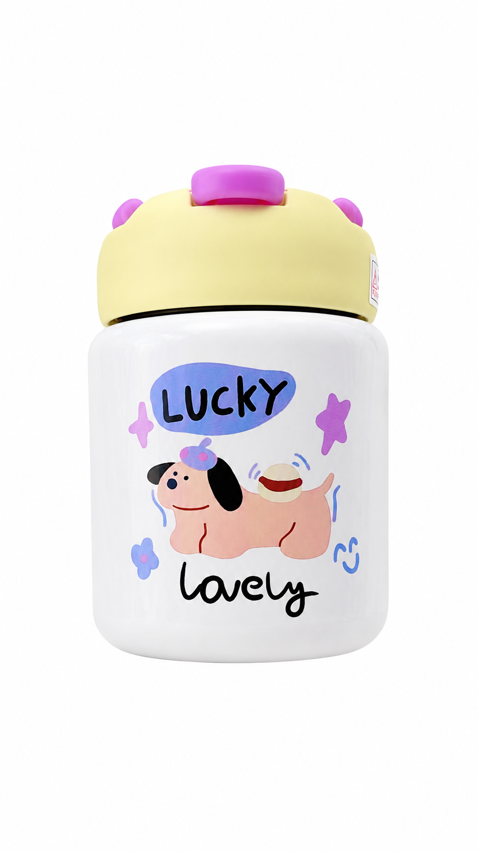 Chillax Cat Insulated Kids Water Bottle