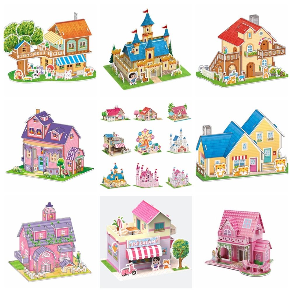 Premium 3D Princess Castle Puzzle Toy Set