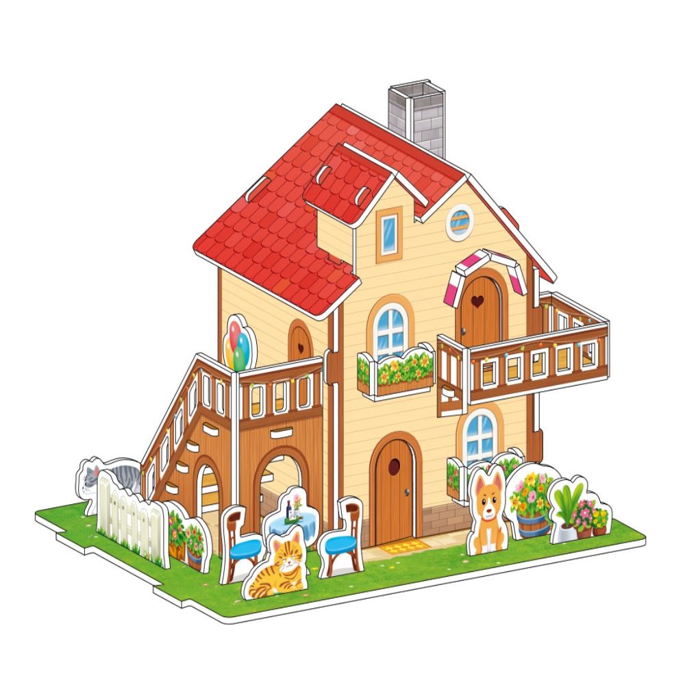 Premium 3D Princess Castle Puzzle Toy Set