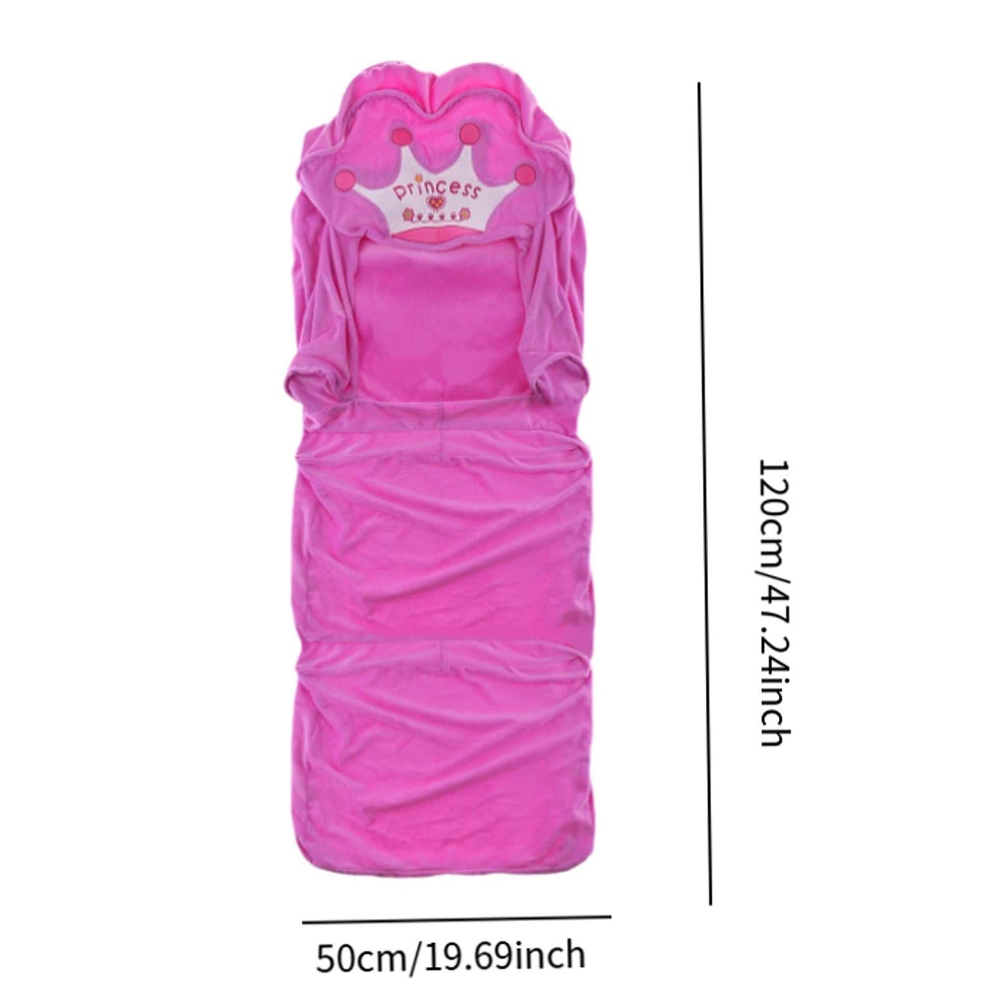 Premium Foldable Princess Crown Kids Plush Sofa