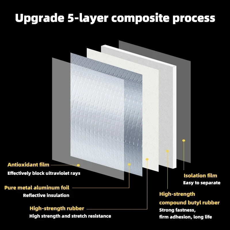 Aluminum Foil Butyl Waterproof Tape