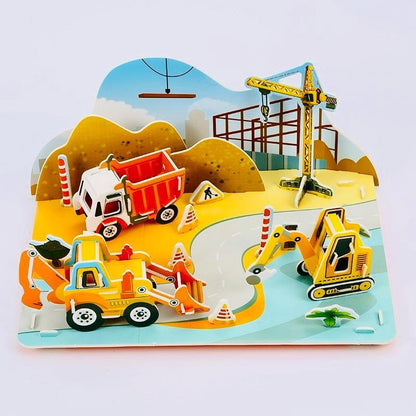 Premium 3D Construction Site Puzzle Toy Set