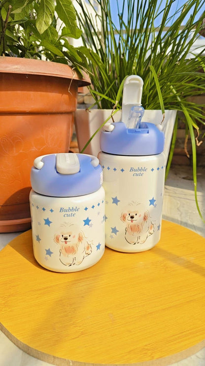 Chillax Cat Insulated Kids Water Bottle